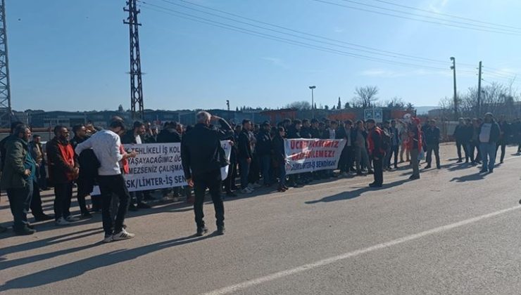 Yalova’da tersane işçilerinden zam protestosu