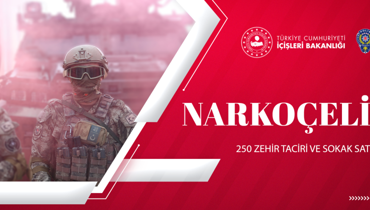 “NARKOÇELİK-10” Operasyonlarında 1 Ton 19 Kg. Uyuşturucu Madde, 250 Zehir Taciri ve Sokak Satıcısı yakalandı