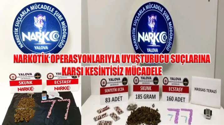 NARKOTİK OPERASYONLARIYLA UYUŞTURUCU SUÇLARINA KARŞI KESİNTİSİZ MÜCADELE