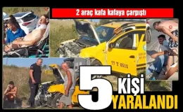 Yalova’da ticari taksi ile otomobil çarpıştI