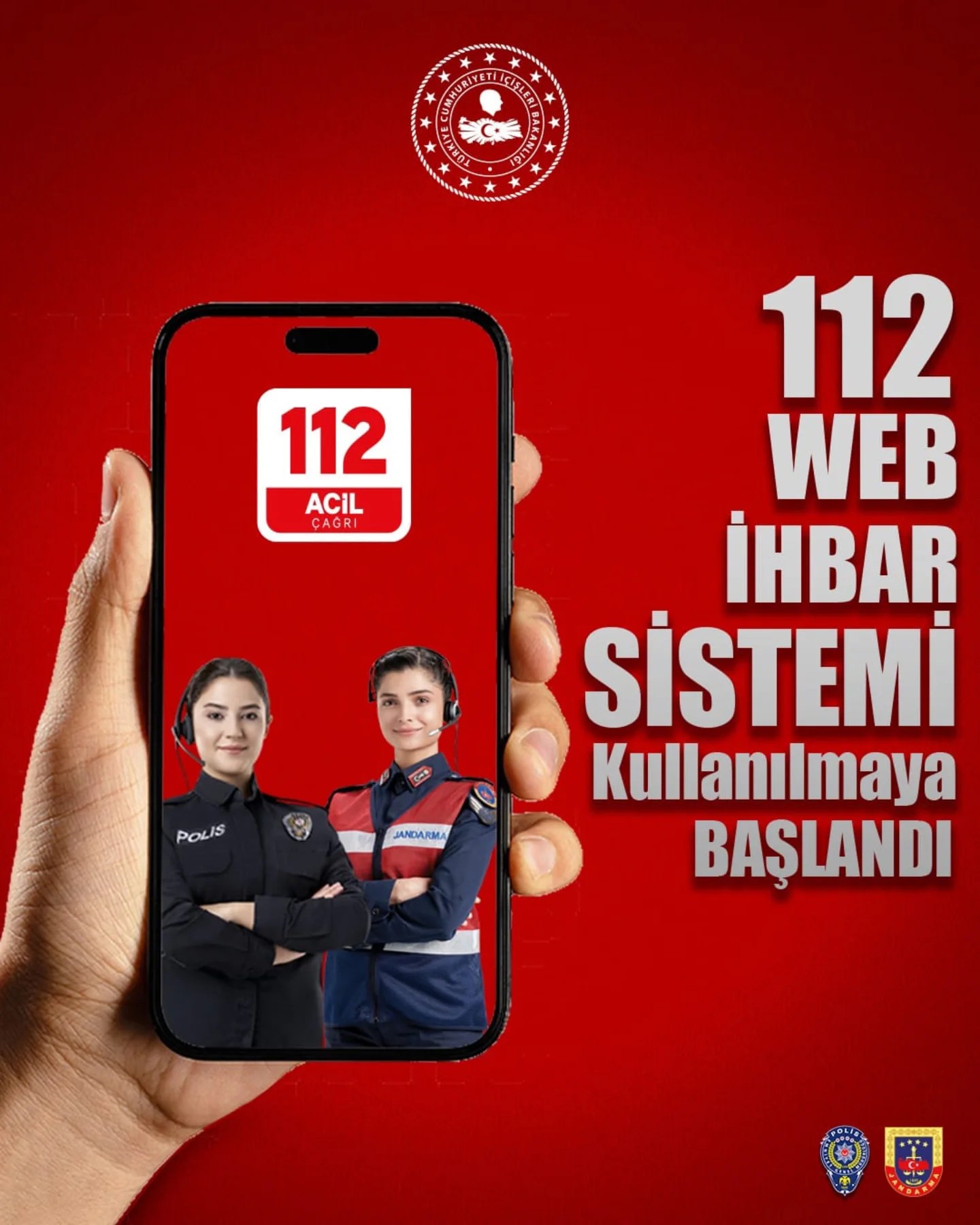 112 Web İhbar Sistemi, kullanıcı dostu arayüzü ve kolay erişim imkanıyla vatandaşlarımızın hizmetinde.