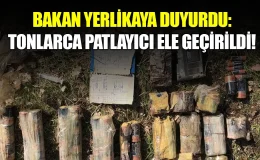 Bakan Yerlikaya: 2 Ton Patlayıcı ve 194 Mayın Ele Geçirildi