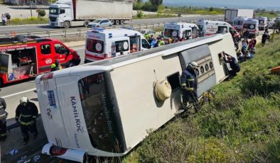 Yalova-Bursa Karayolunda Yolcu Otobüsü Devrildi: 1 Ölü, 2 Yaralı​