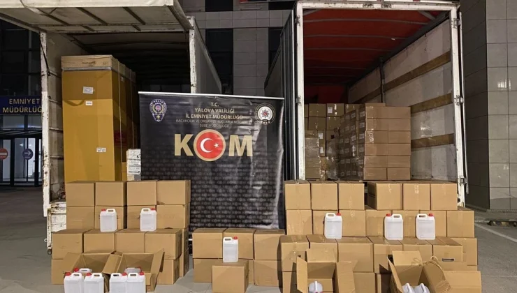 Yalova’da Kaçak Alkol Ticareti Çökertildi